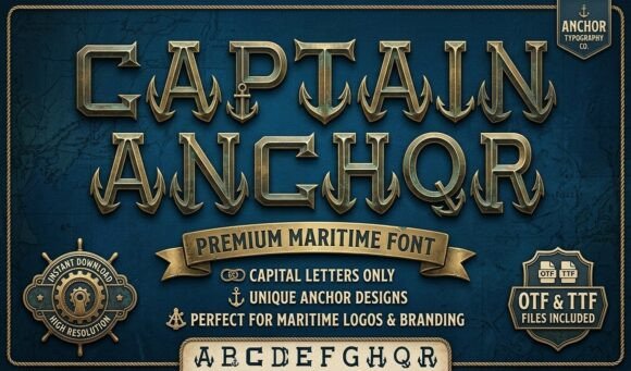 Captain Anchor: A Font with Built-In Maritime Grit