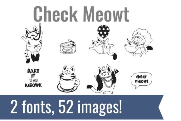 Check Meowt Dingbats: Instant Cat Graphics for Your Projects