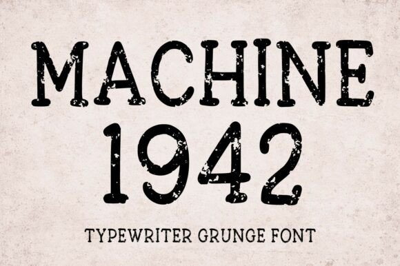 Machine 1942: The Distressed Typewriter Font with Soul