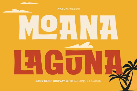 Moana Laguna: A Bold Typeface for Tropical Branding