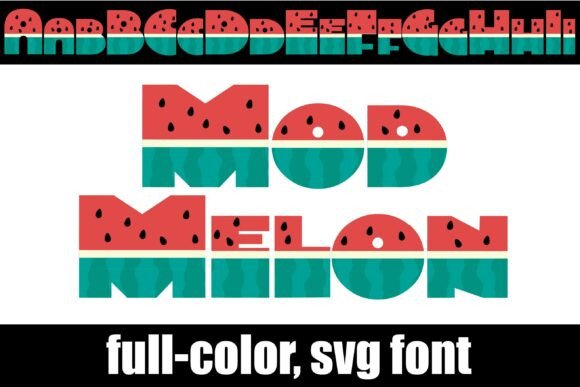 Mod Melon: A Display Font with Bold Structure