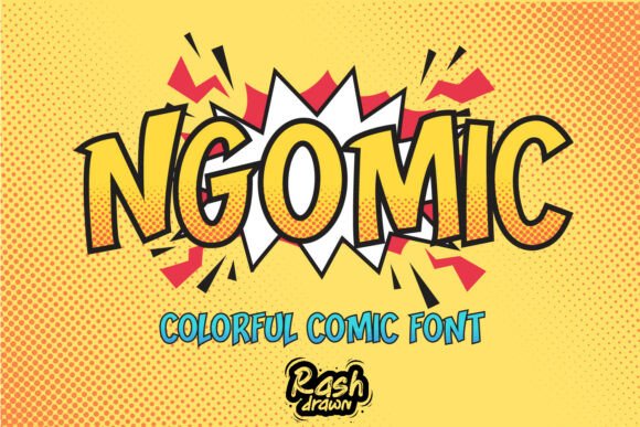 Ngomic: The Vibrant Comic Font for Bold Designers