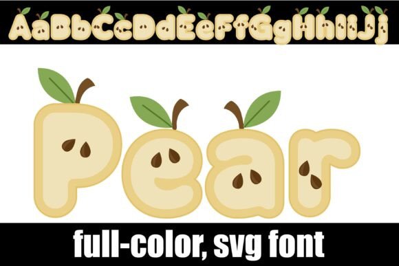 Pear: The Whimsical SVG Font for Autumn Designs