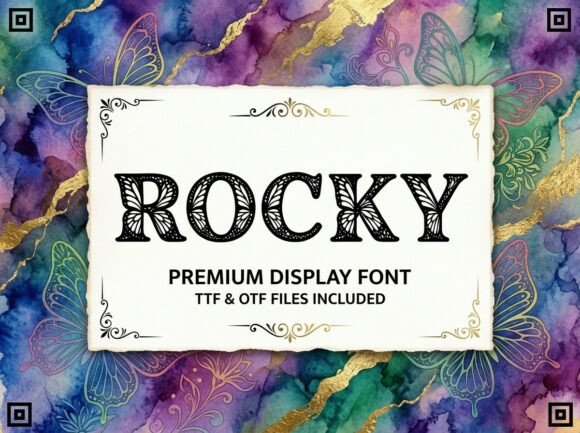 Rocky: A Display Typeface for Bold, Unforgettable Projects