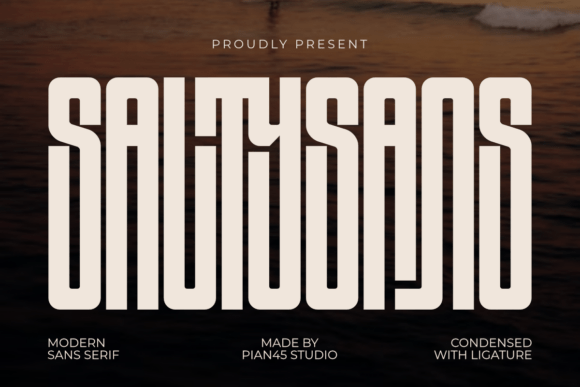 Salty Sans: A Modern Typeface for Bold Statements