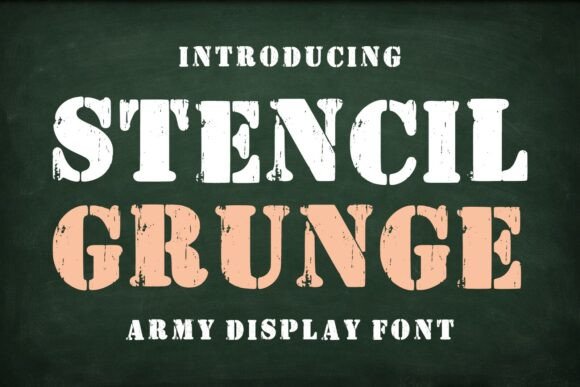 Stencil Grunge: A Font with Tactical Impact