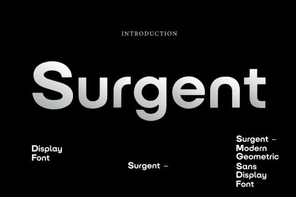 Surgent: The Modern Geometric Sans for Bold Brands