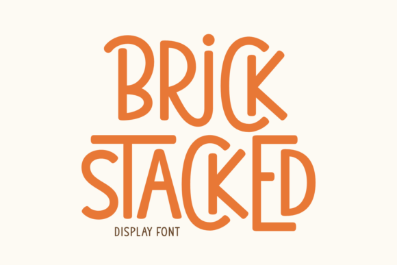 Unleash Playful Energy with the Brick Stacked Font