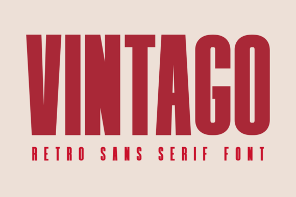 Vintago: A Bold Retro Sans Serif with Modern Appeal